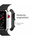 Wytrzymałe opancerzenie gumowa obudowa do Apple Watch 4 3 2 1 40MM 44MM ochronna TPU mocna osłona zabezpieczenie ekranu dla Iwat