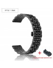 Metalowa stal nierdzewna klasyczny pasek na rękę na zegarek huawei GT 2 46mm 42mm bransoletka Watchband na HONOR Magic WristBand