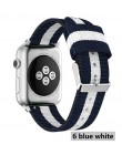 Pasek w barwach nato dla Apple Watch 5 4 zespół 44mm/42mm iwatch 3 zespół 40mm/38m pulseira tkane płótno bransoletka na rękę zeg