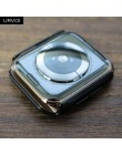 URVOI pokrowiec na Apple Watch series 4 5 galwaniczny błyszczący odbojnik plastikowy twardy osłona ramy dla iWatch slim fit niez