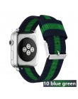 Pasek w barwach nato dla Apple Watch 5 4 zespół 44mm/42mm iwatch 3 zespół 40mm/38m pulseira tkane płótno bransoletka na rękę zeg