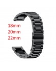 16mm 18mm 20mm 22mm 24mm szerokość pasek ze stali nierdzewnej do Samsung Gear Sport S2 S3 Galaxy 42mm 46mm pasek zegarka metalow