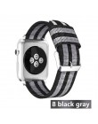 Pasek w barwach nato dla Apple Watch 5 4 zespół 44mm/42mm iwatch 3 zespół 40mm/38m pulseira tkane płótno bransoletka na rękę zeg