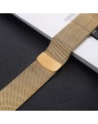 Milanese Loop bransoletka magnetyczna pasek do iwatch 4 5 40mm 44mm opaska ze stali nierdzewnej do Apple Watch Band seria 1 2 3 