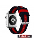 Pasek w barwach nato dla Apple Watch 5 4 zespół 44mm/42mm iwatch 3 zespół 40mm/38m pulseira tkane płótno bransoletka na rękę zeg