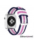 Pasek w barwach nato dla Apple Watch 5 4 zespół 44mm/42mm iwatch 3 zespół 40mm/38m pulseira tkane płótno bransoletka na rękę zeg