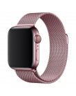 Milanese taśma metalowa 44 40 mm dla I watch seria 5 4 zespoły różowe złoto Apple Watch seria 3 zegarek ze stali nierdzewnej pas