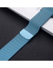 Milanese Loop bransoletka magnetyczna pasek do iwatch 4 5 40mm 44mm opaska ze stali nierdzewnej do Apple Watch Band seria 1 2 3 