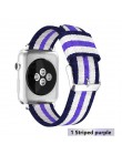 Pasek w barwach nato dla Apple Watch 5 4 zespół 44mm/42mm iwatch 3 zespół 40mm/38m pulseira tkane płótno bransoletka na rękę zeg