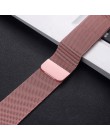 Milanese Loop bransoletka magnetyczna pasek do iwatch 4 5 40mm 44mm opaska ze stali nierdzewnej do Apple Watch Band seria 1 2 3 