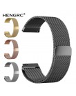 Mesh milanese loop od zegarków 16mm 18mm 20mm 22mm 24mm srebrna róża złoto czarny zegarek na bransolecie pasek pasek magnetyczne