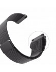 Mesh milanese loop od zegarków 16mm 18mm 20mm 22mm 24mm srebrna róża złoto czarny zegarek na bransolecie pasek pasek magnetyczne