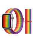 Pętla sportowa do pasek do Apple watch 44mm 40mm 42mm 38mm utkany nylon correa pasek iwatch 4 3 2 1 watchband bransoletka zegark