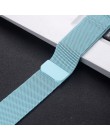 Milanese Loop bransoletka magnetyczna pasek do iwatch 4 5 40mm 44mm opaska ze stali nierdzewnej do Apple Watch Band seria 1 2 3 