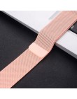 Milanese Loop bransoletka magnetyczna pasek do iwatch 4 5 40mm 44mm opaska ze stali nierdzewnej do Apple Watch Band seria 1 2 3 