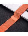 Milanese Loop bransoletka magnetyczna pasek do iwatch 4 5 40mm 44mm opaska ze stali nierdzewnej do Apple Watch Band seria 1 2 3 