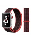 Pętla sportowa do pasek do Apple watch 44mm 40mm 42mm 38mm utkany nylon correa pasek iwatch 4 3 2 1 watchband bransoletka zegark