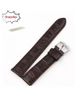 Pasek na zegarek Hot unikalne od zegarków miękki skórzany pasek stalowa klamra Wrist watch Band relogio masculino jan17