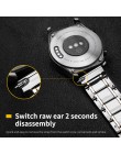 20mm 22mm ceramiczna opaska na zegarek Do Samsung Galaxy 42/46 aktywny bransoletka Gear s2 s3 Zapasowy pasek Watchband Motylowa 