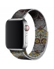 Dla Apple Watch Series 5 4 Band 44mm 40mm pasek pleciony z siateczki metalowej Milanese bransoleta ze stali nierdzewnej 38mm 42m