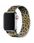 Dla Apple Watch Series 5 4 Band 44mm 40mm pasek pleciony z siateczki metalowej Milanese bransoleta ze stali nierdzewnej 38mm 42m