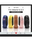 Dla xiaomi miband 4 pasek Mi Band 4 3 2 1 pasek z klamrą wzór przycisk bransoletka Miband 4 edycja limitowana pasek na rękę akce