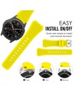 22mm opaska silikonowa do samsung Galaxy Watch 46mm wysokiej jakości pasek sportowy do Samsung Gear S3 Classic/Frontier huawei w