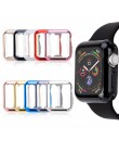 Pokrowiec na zegarek etui ochronne na telefon z TPU na zegarek Apple 5 4 3 2 1 42MM 38MM miękki przezroczysty ekran na iWatch 44