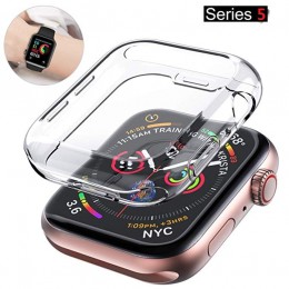 Niezwykle smukłe etui do Apple Watch Series 4/5 etui 44mm 40mm wszechstronna osłona ekranu do serii iWatch 3/2 42mm 38mm Shell