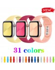 Sportowy pasek silikonowy do zegarka apple pulseira 5/4/3/2/1 iwatch band 44mm 42mm 40mm 38mm watchband gumowe akcesoria correa