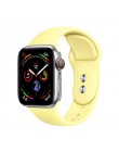 Sportowy pasek silikonowy do zegarka apple pulseira 5/4/3/2/1 iwatch band 44mm 42mm 40mm 38mm watchband gumowe akcesoria correa