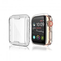 Pokrowiec na zegarek etui ochronne na telefon z TPU na zegarek Apple 5 4 3 2 1 42MM 38MM miękki przezroczysty ekran na iWatch 44