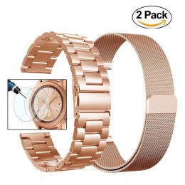 20mm Milanese bransoleta ze stali nierdzewnej Watchband dla Samsung Galaxy zegarek aktywny 42mm biegów S2 klasyczny pasek sporto