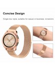 20mm Milanese bransoleta ze stali nierdzewnej Watchband dla Samsung Galaxy zegarek aktywny 42mm biegów S2 klasyczny pasek sporto