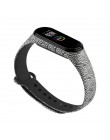 Do paska Mi band 4 3 nadruk silikonowy pasek na nadgarstek dla Xiaomi Mi Band 3 Opaska na nadgarstek Replacemet dla bransoletki