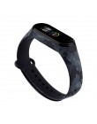 Do paska Mi band 4 3 nadruk silikonowy pasek na nadgarstek dla Xiaomi Mi Band 3 Opaska na nadgarstek Replacemet dla bransoletki