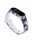 Do paska Mi band 4 3 nadruk silikonowy pasek na nadgarstek dla Xiaomi Mi Band 3 Opaska na nadgarstek Replacemet dla bransoletki