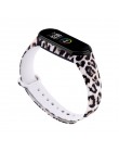 Do paska Mi band 4 3 nadruk silikonowy pasek na nadgarstek dla Xiaomi Mi Band 3 Opaska na nadgarstek Replacemet dla bransoletki