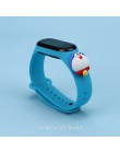 Do paska Mi band 4 3 nadruk silikonowy pasek na nadgarstek dla Xiaomi Mi Band 3 Opaska na nadgarstek Replacemet dla bransoletki