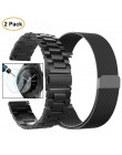 20mm Milanese bransoleta ze stali nierdzewnej Watchband dla Samsung Galaxy zegarek aktywny 42mm biegów S2 klasyczny pasek sporto
