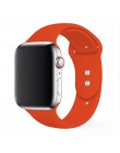 Sportowy pasek silikonowy do zegarka apple pulseira 5/4/3/2/1 iwatch band 44mm 42mm 40mm 38mm watchband gumowe akcesoria correa