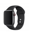 Sportowy pasek silikonowy do zegarka apple pulseira 5/4/3/2/1 iwatch band 44mm 42mm 40mm 38mm watchband gumowe akcesoria correa