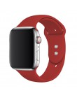 Sportowy pasek silikonowy do zegarka apple pulseira 5/4/3/2/1 iwatch band 44mm 42mm 40mm 38mm watchband gumowe akcesoria correa