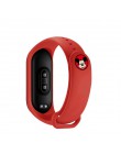 Dla XIAOMI Mi Band 3 4 pasek na rękę z tworzywa TPU Miband 4 akcesoria dla Xiaomi Miband 3 inteligentny nadgarstek Cartoon metal