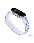 Dla XIAOMI Mi Band 3 4 pasek na rękę z tworzywa TPU Miband 4 akcesoria dla Xiaomi Miband 3 inteligentny nadgarstek Cartoon metal