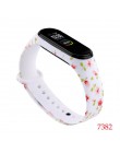 Dla XIAOMI Mi Band 3 4 pasek na rękę z tworzywa TPU Miband 4 akcesoria dla Xiaomi Miband 3 inteligentny nadgarstek Cartoon metal