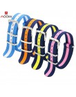 AOOW Nylon NATO Watchband Heavy Duty nylonowy pasek z płótna 18mm 20mm 22mm paski moda wymiana zegarek zespół najwyższej jakości