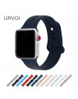 URVOI pasek silikonowy do zegarka apple series 54 3 2 1 pasek do iwatch Sport wymienna opaska zapięcie na szpilki oficjalne kolo