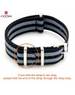 AOOW Nylon NATO Watchband Heavy Duty nylonowy pasek z płótna 18mm 20mm 22mm paski moda wymiana zegarek zespół najwyższej jakości