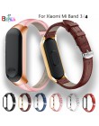 Luksusowy pasek z wysokiej jakości skóry pasek na rękę opaska xiaomi 3 zapasowa opaska na MIband 4 inteligentne paski od zegarkó